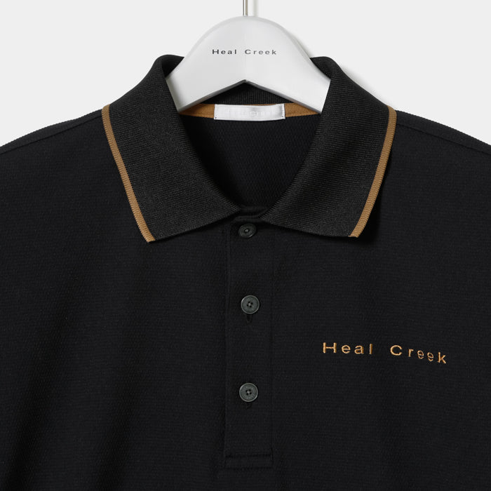 Heal Creek(ヒールクリーク)ポップコーンジャージ半袖ポロシャツ
