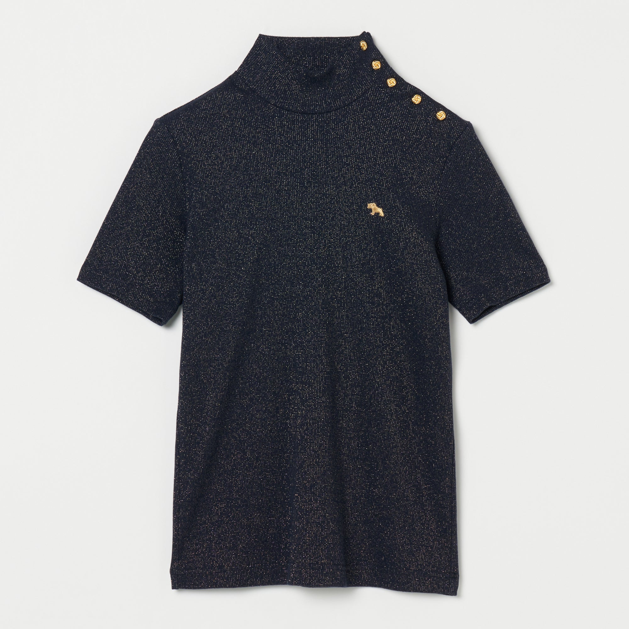 Heal Creek(ヒールクリーク)ラメテレコハイネックシャツ