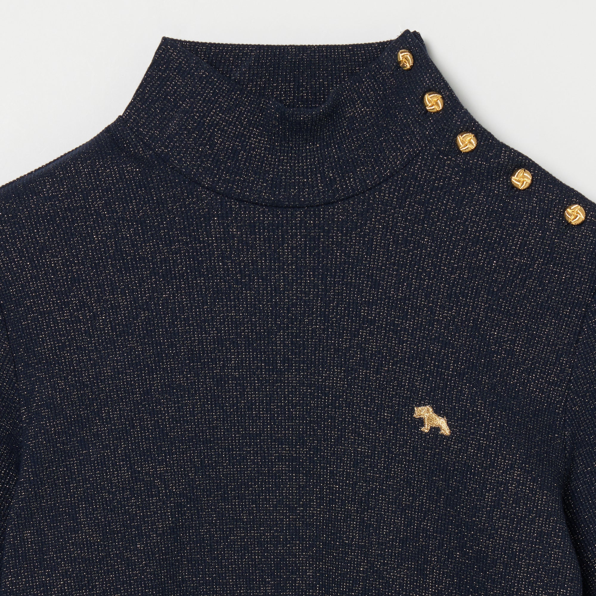 Heal Creek(ヒールクリーク)ラメテレコハイネックシャツ