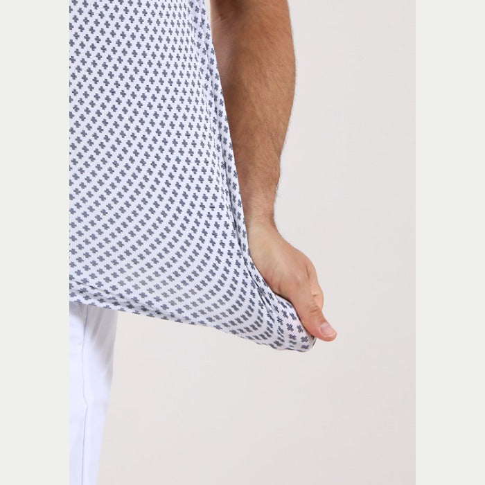 CHERVO(シェルボ)半袖プリントポロシャツ