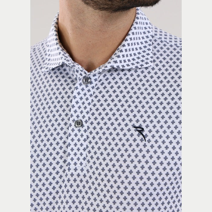 CHERVO(シェルボ)半袖プリントポロシャツ