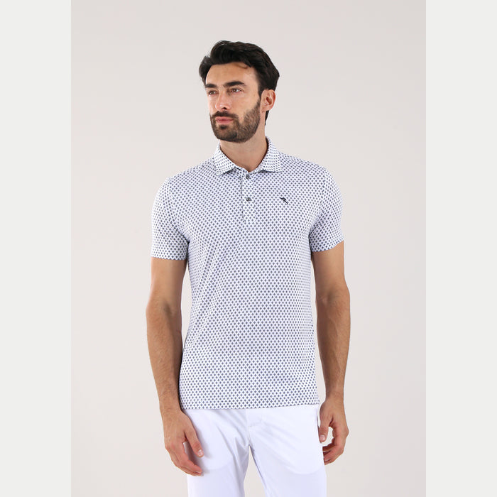 CHERVO(シェルボ)半袖プリントポロシャツ