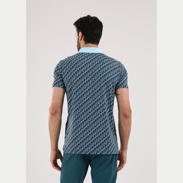 CHERVO(シェルボ)半袖プリントポロシャツ