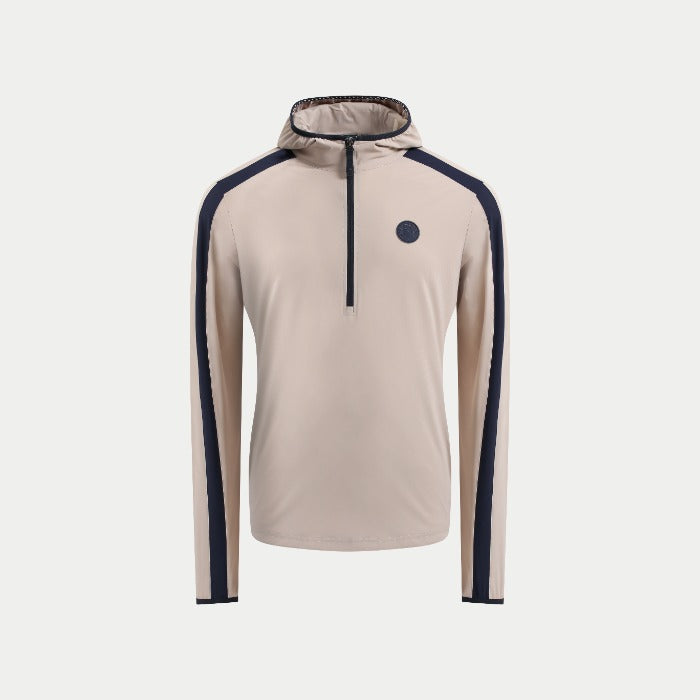 CHERVO(シェルボ)ハーフジップフーディープルオーバー