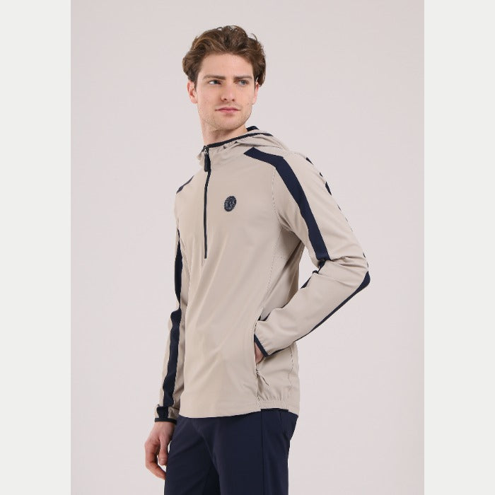 CHERVO(シェルボ)ハーフジップフーディープルオーバー