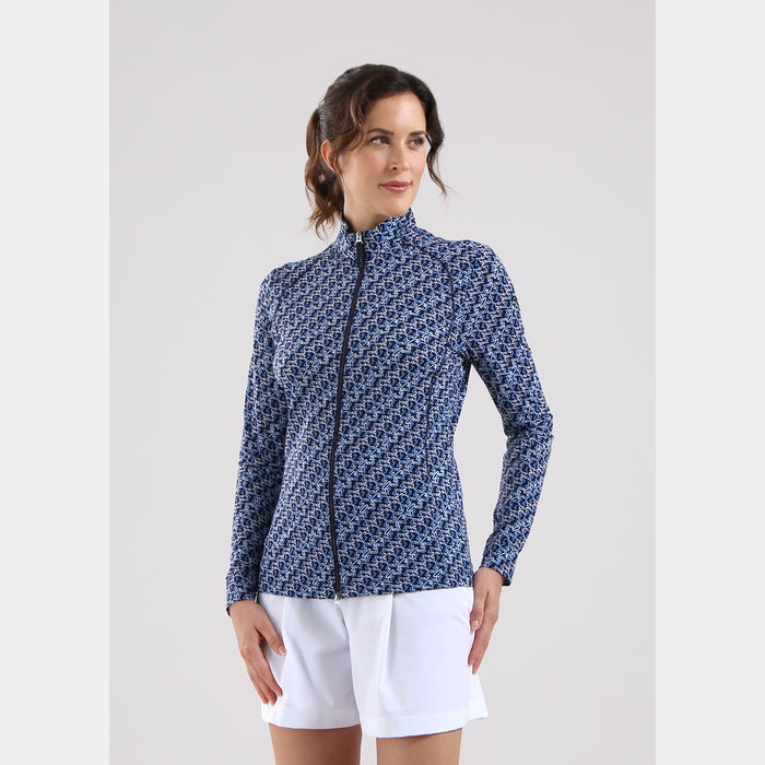 CHERVO(シェルボ)フルジッププリントブルゾン