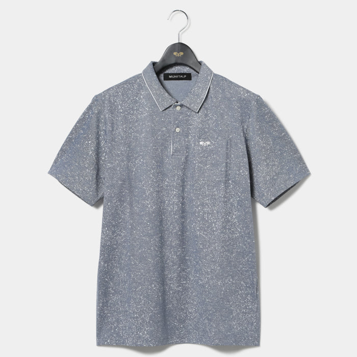 MUNITALP(ムニタルプ)Co/Peカノコペンキプリント半袖シャツ