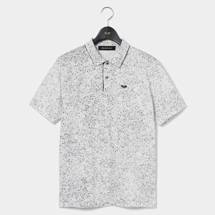 MUNITALP(ムニタルプ)Co/Peカノコペンキプリント半袖シャツ