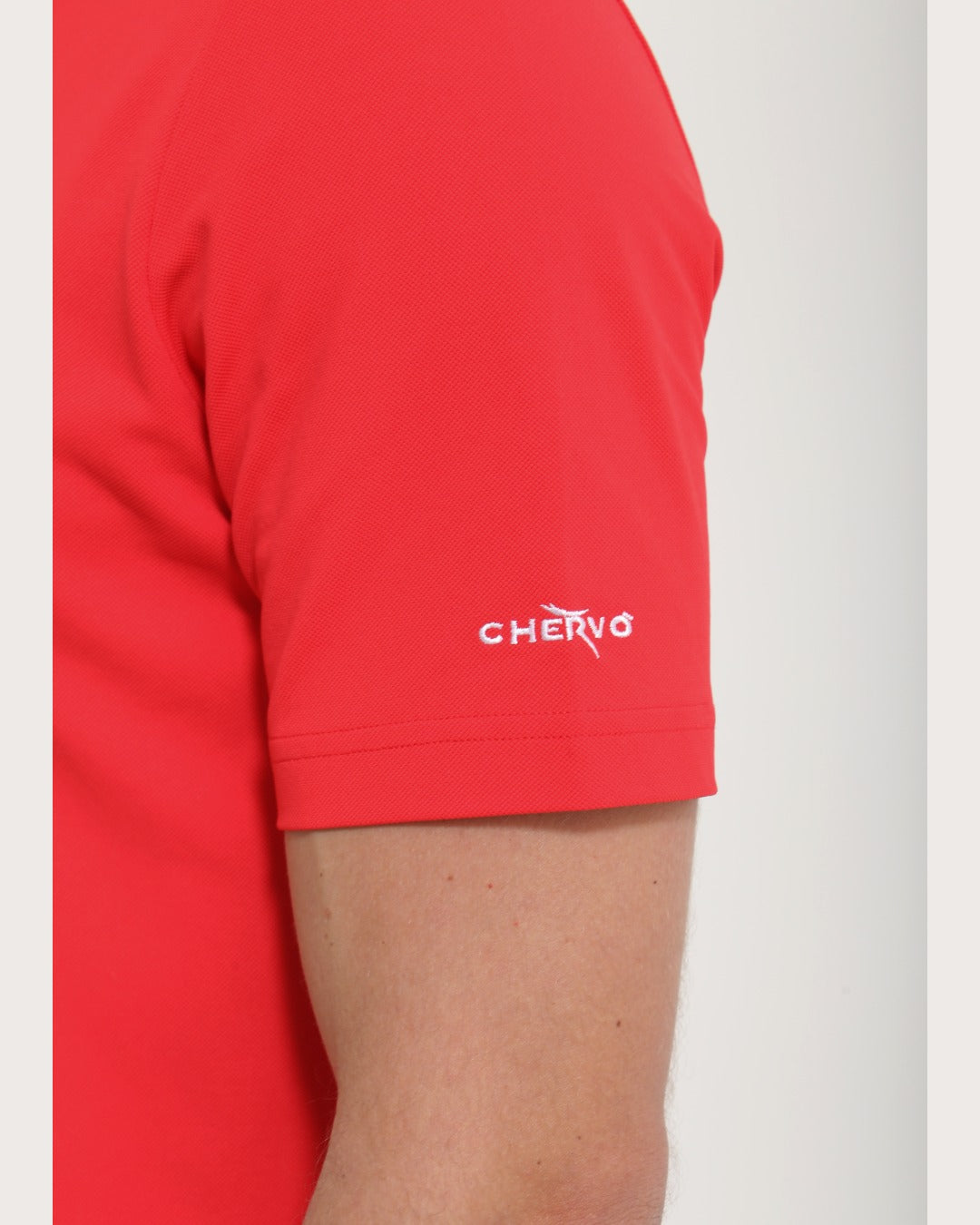 CHERVO(シェルボ)シンプルカノコ半袖ポロシャツ