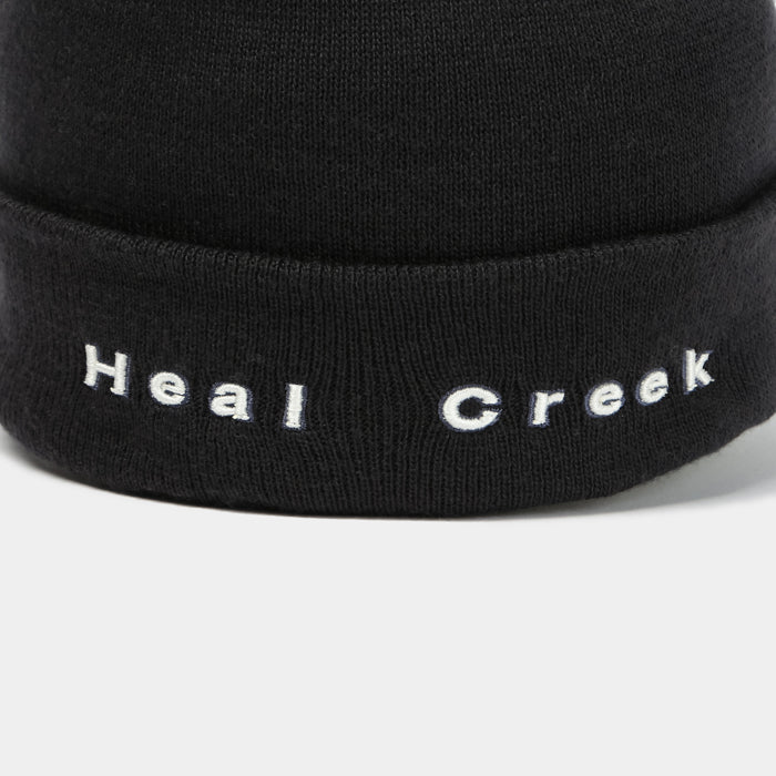 Heal Creek(ヒールクリーク)メンズ Hcマーク ツバ付きニットキャップ