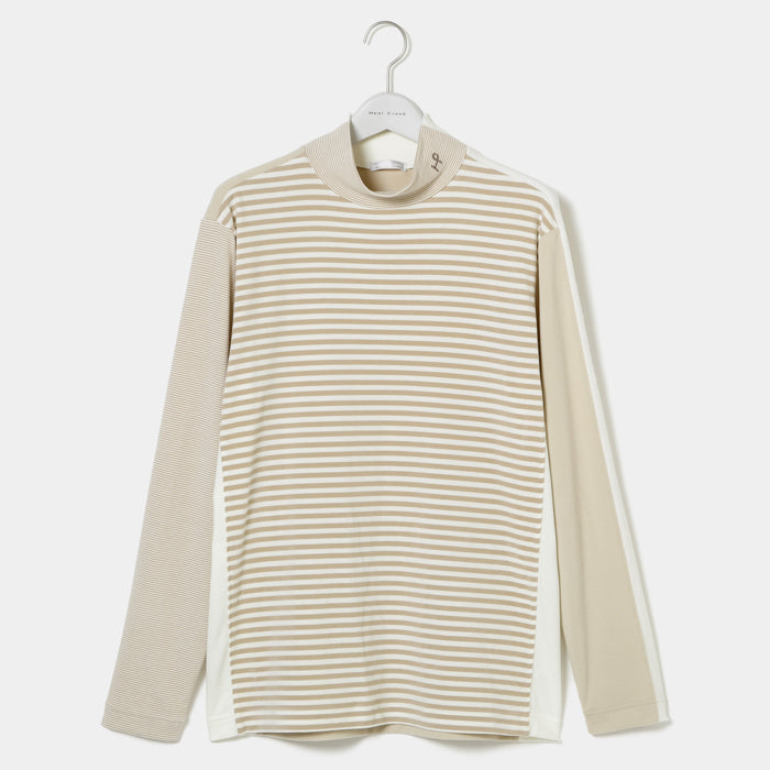 Heal Creek(ヒールクリーク)MIPベア天竺ボーダー切り替え長袖ハイネック