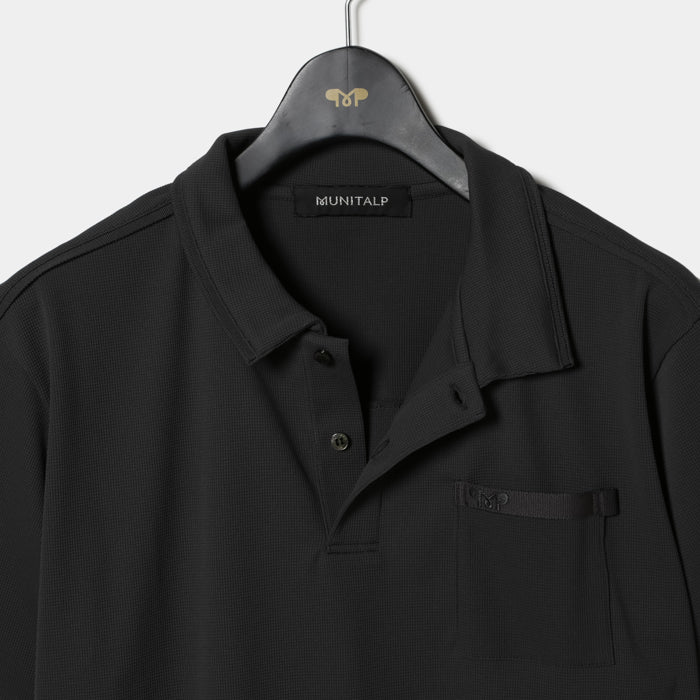 MUNITALP(ムニタルプ)ハイストレッチマイクロワッフル半袖シャツ