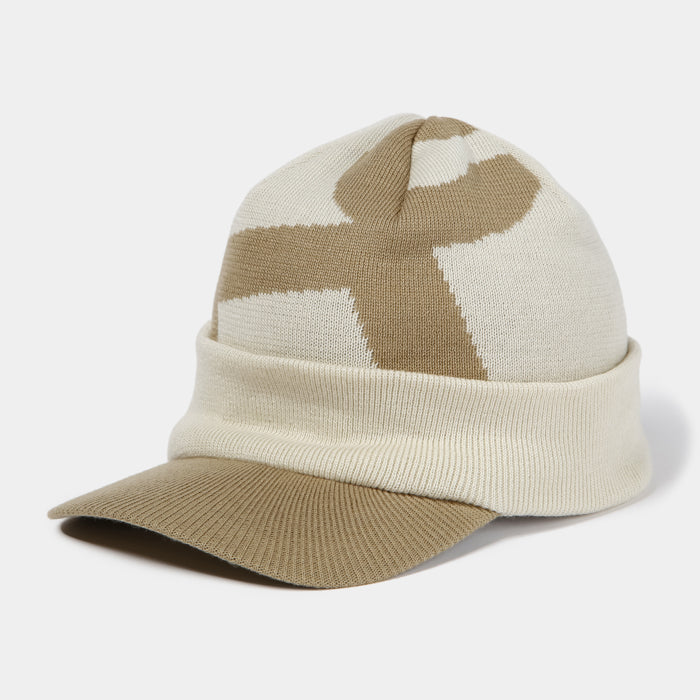 Heal Creek(ヒールクリーク)メンズ Hcマーク ツバ付きニットキャップ