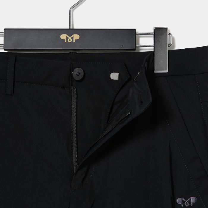 MUNITALP（ムニタルプ）Nylon tricot three layer×Fakeレザーパンツ