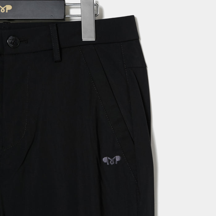 MUNITALP（ムニタルプ）Nylon tricot three layer×Fakeレザーパンツ