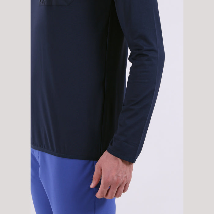 CHERVO（シェルボ）ポケット付きジップアップシャツ