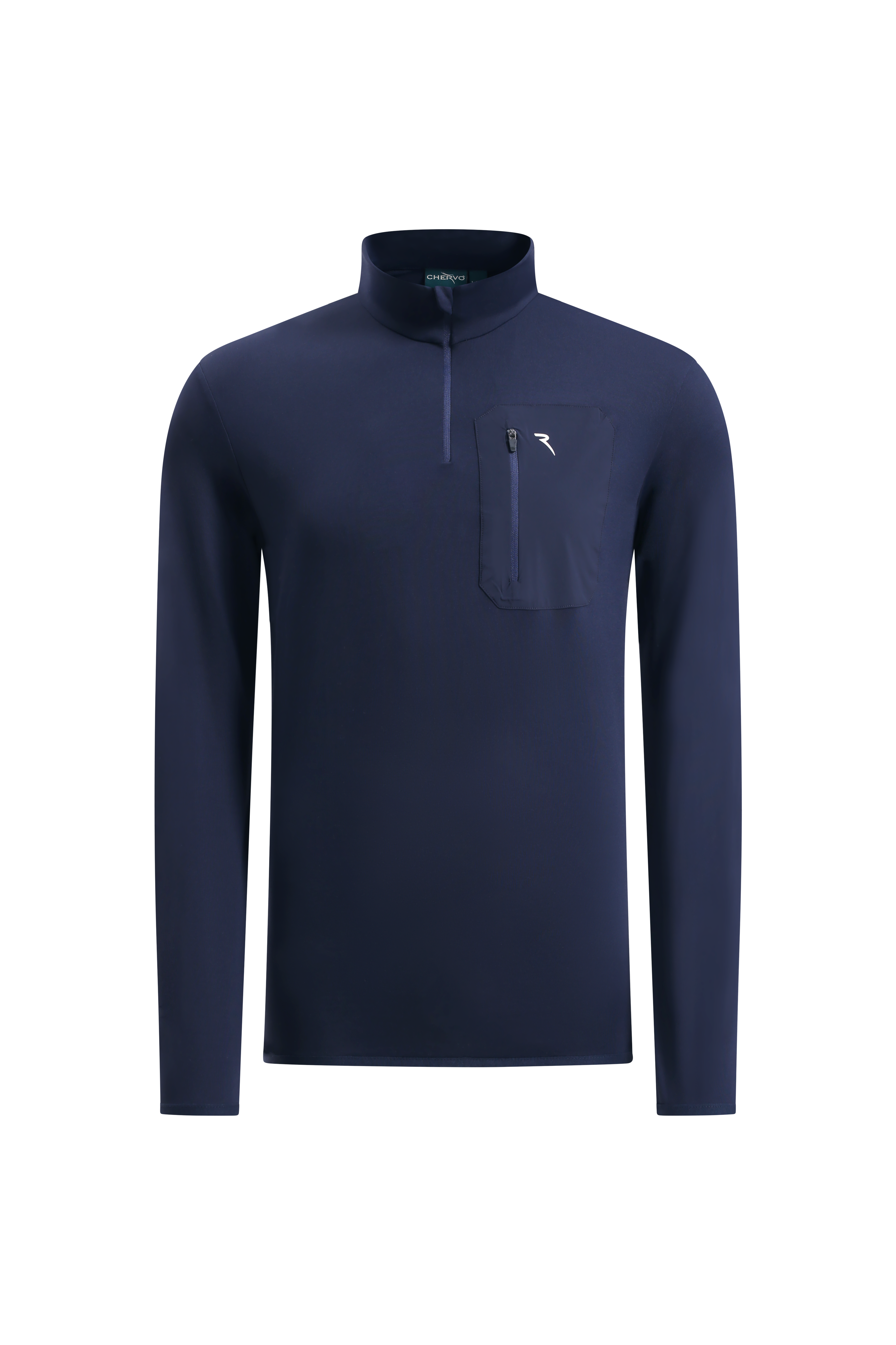 CHERVO（シェルボ）ポケット付きジップアップシャツ