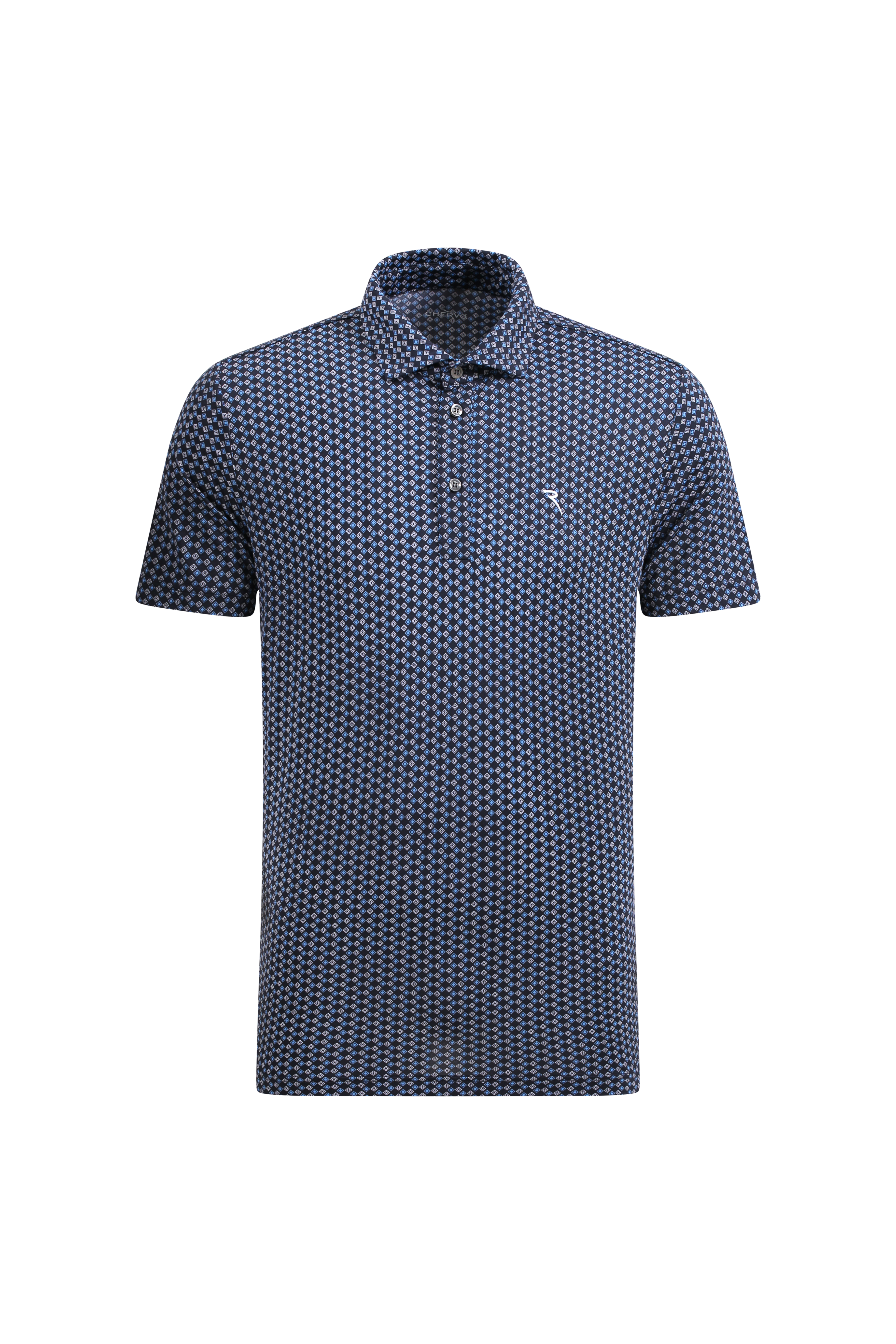 CHERVO（シェルボ）半袖プリントポロシャツ