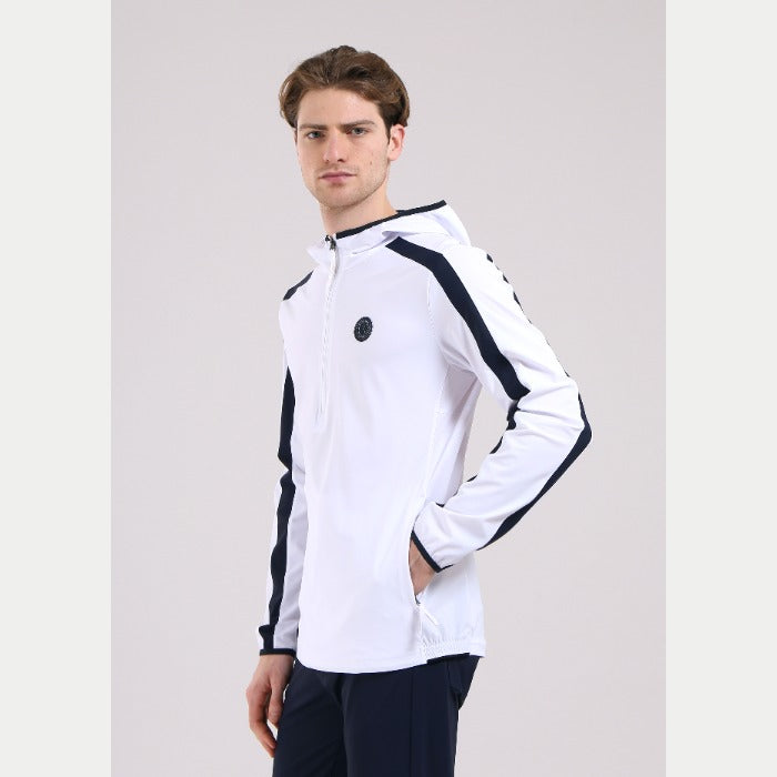 CHERVO（シェルボ）ハーフジップフーディープルオーバー