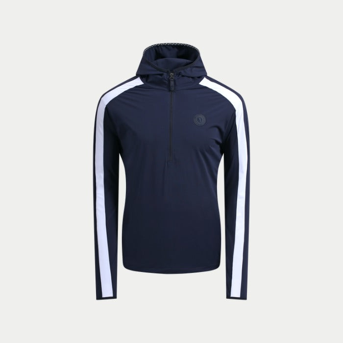 CHERVO（シェルボ）ハーフジップフーディープルオーバー