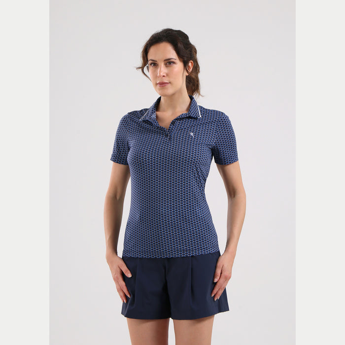 CHERVO（シェルボ）半袖プリントポロシャツ