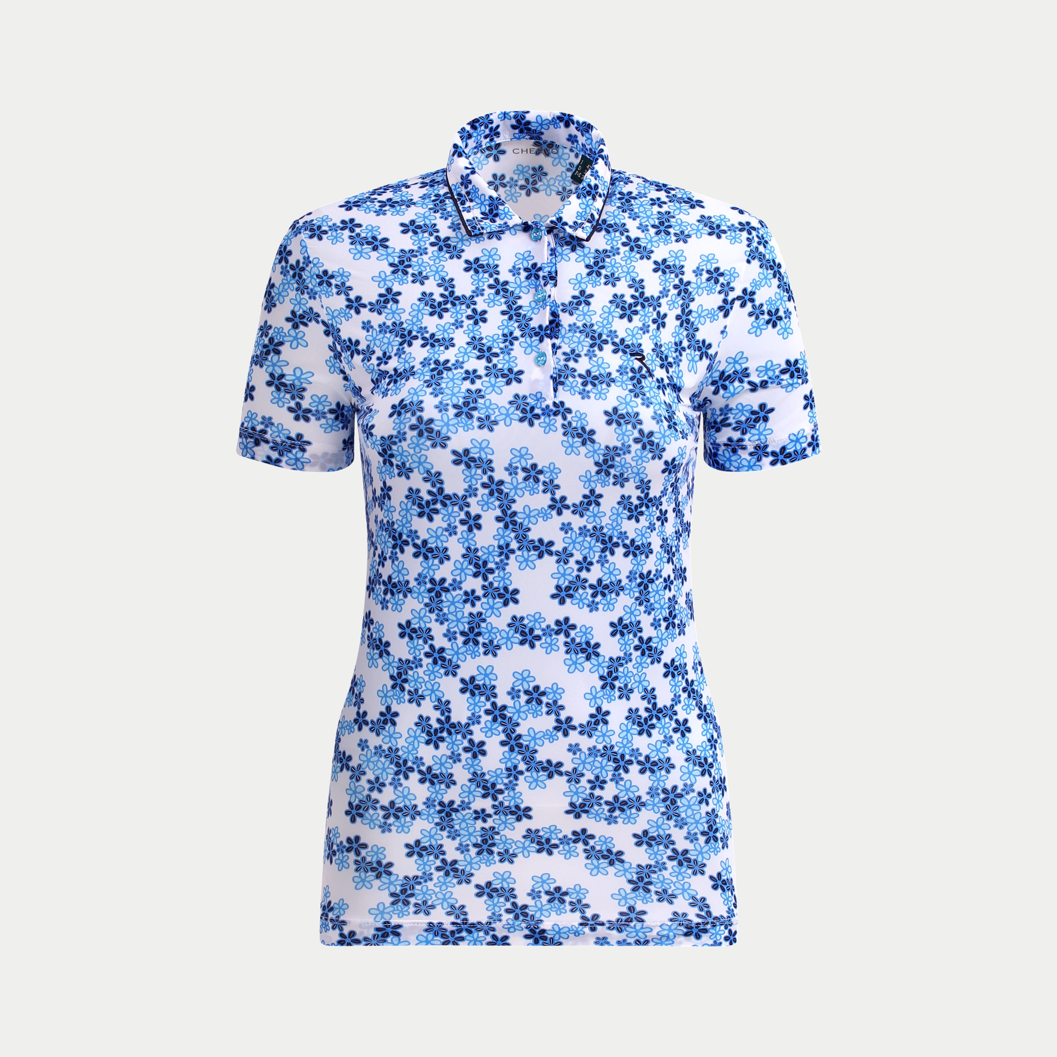 CHERVO（シェルボ）半袖プリントポロシャツ