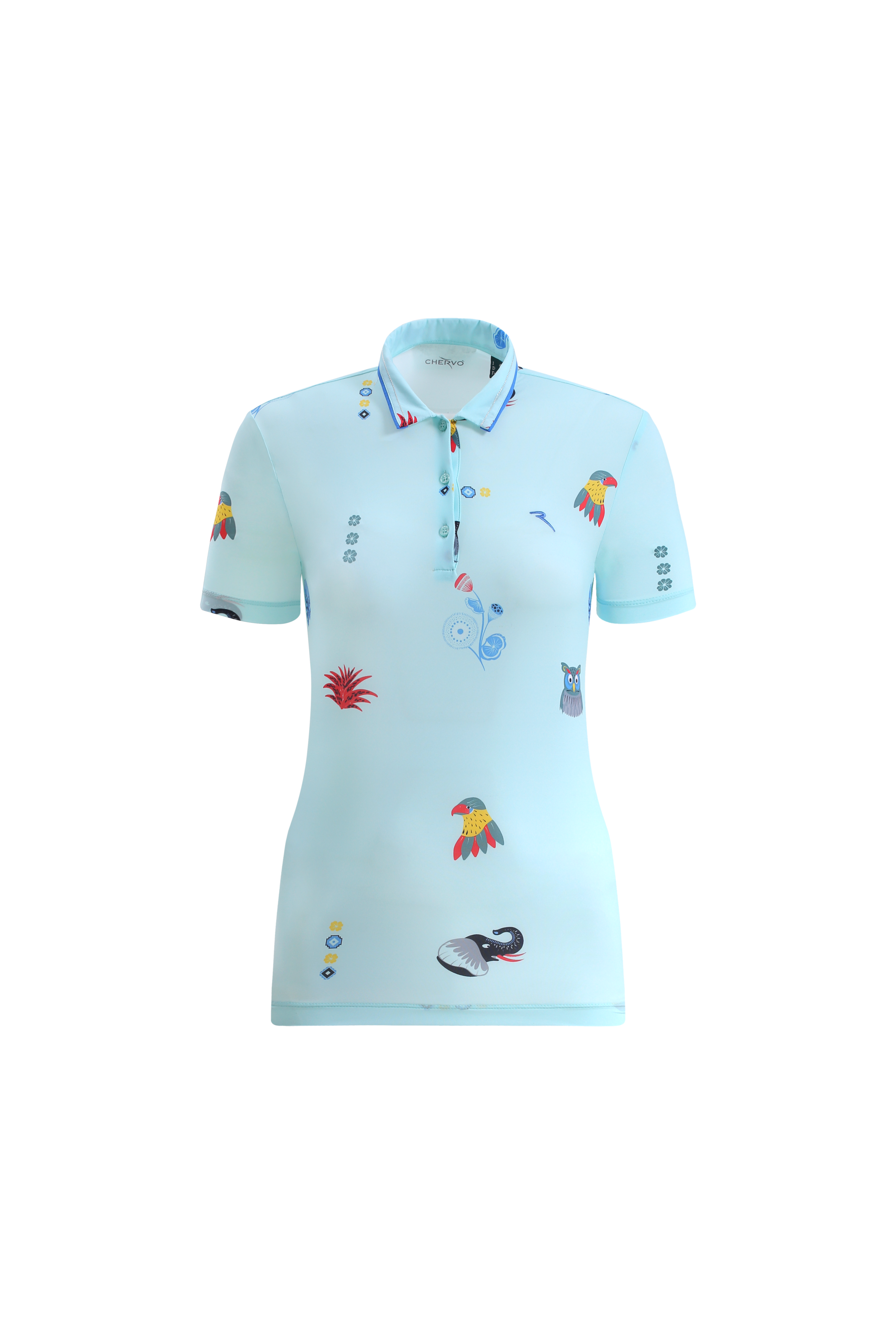 CHERVO（シェルボ）半袖プリントポロシャツ