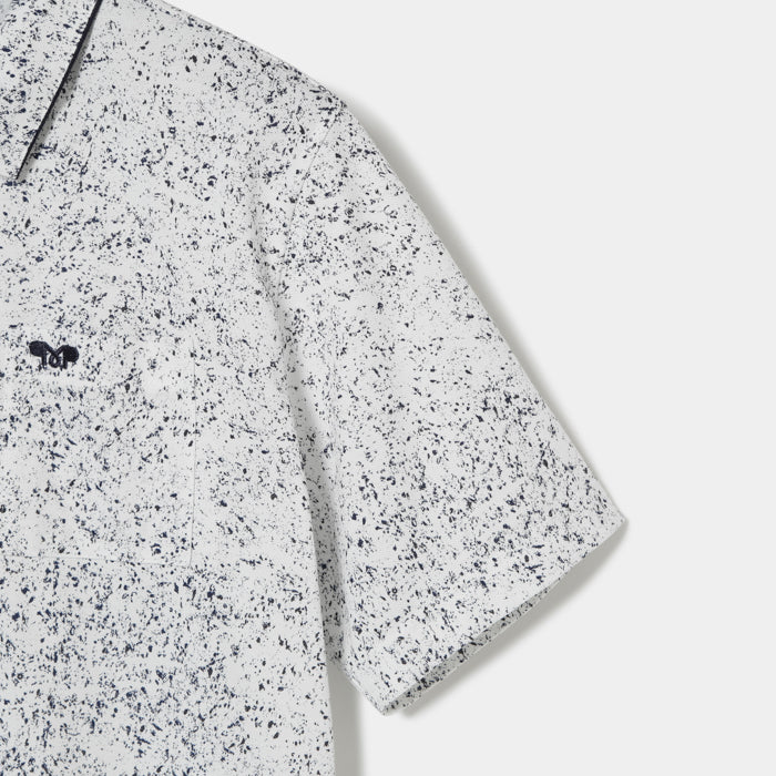 MUNITALP（ムニタルプ）Co/Peカノコペンキプリント半袖シャツ