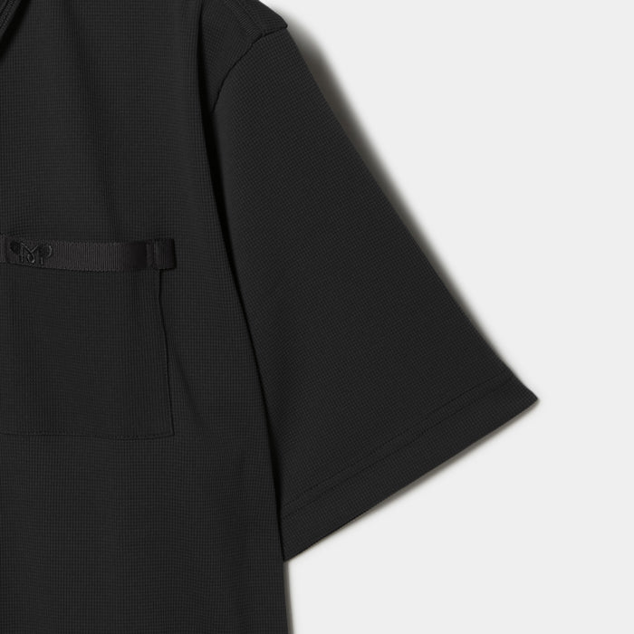 MUNITALP（ムニタルプ）ハイストレッチマイクロワッフル半袖シャツ