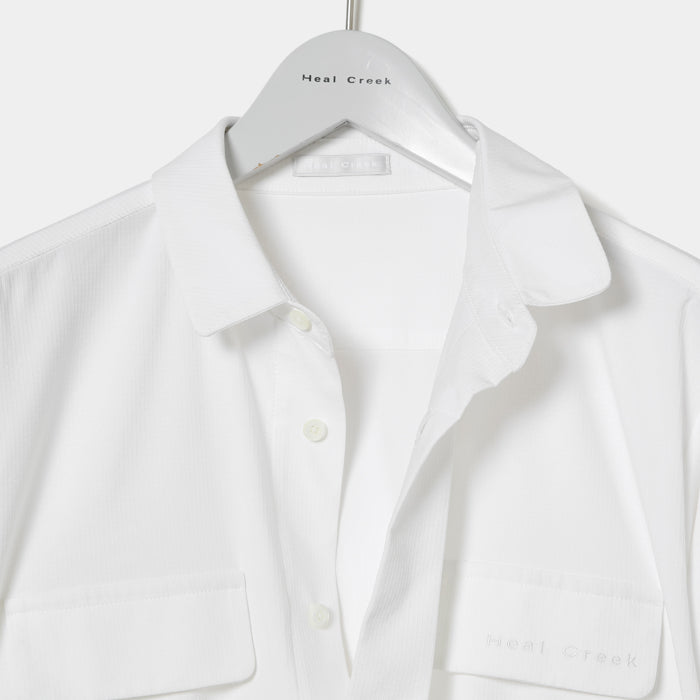 Heal Creek（ヒールクリーク）リサイクルリップストレッチシャツ