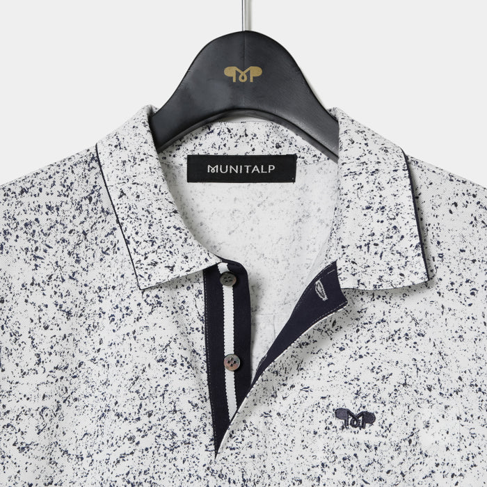 MUNITALP（ムニタルプ）Co/Peカノコペンキプリント半袖シャツ