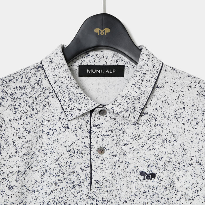 MUNITALP（ムニタルプ）Co/Peカノコペンキプリント半袖シャツ