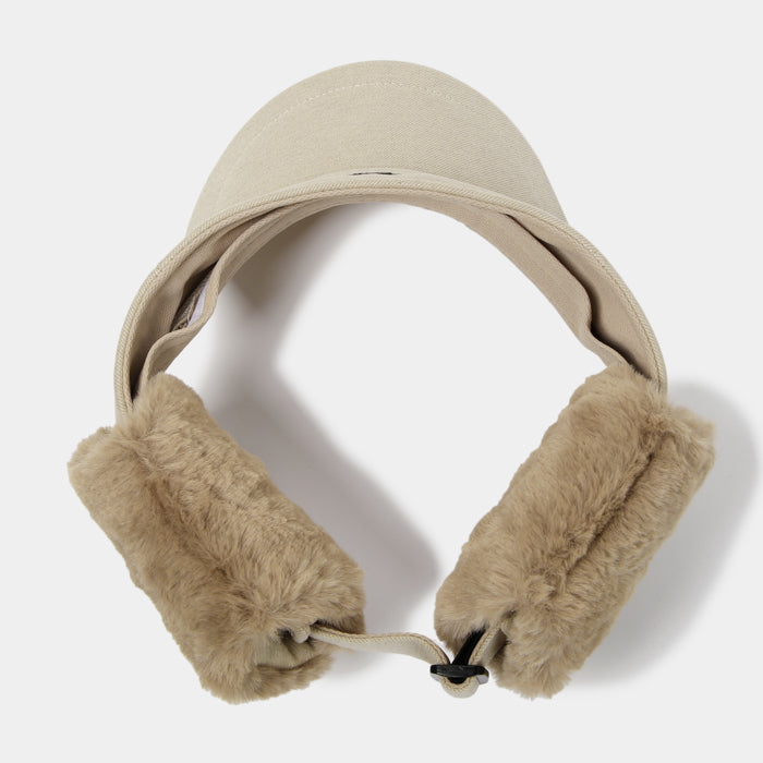 Heal Creek（ヒールクリーク）フェイクファー耳当て付きバイザー