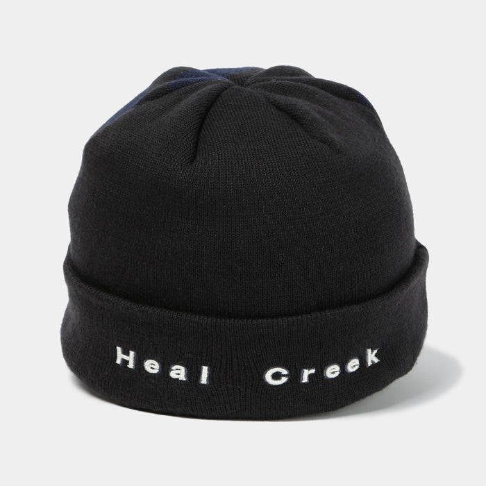 Heal Creek（ヒールクリーク）メンズ Hcマーク ツバ付きニットキャップ